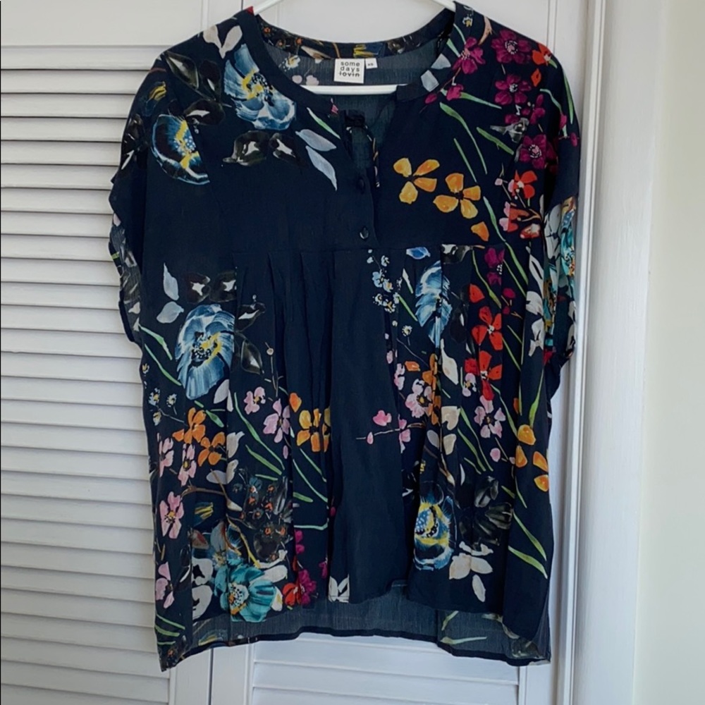 Urban Outfitters Somedays Lovin Floral Blouse XS